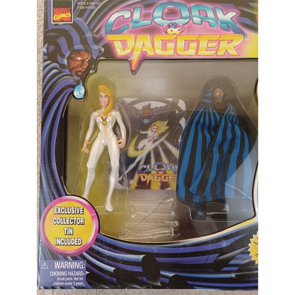1997 Marvel Cloak & Dagger Action Figure Toy Biz Limited Edition Collector Tin - Picture 2 of 4